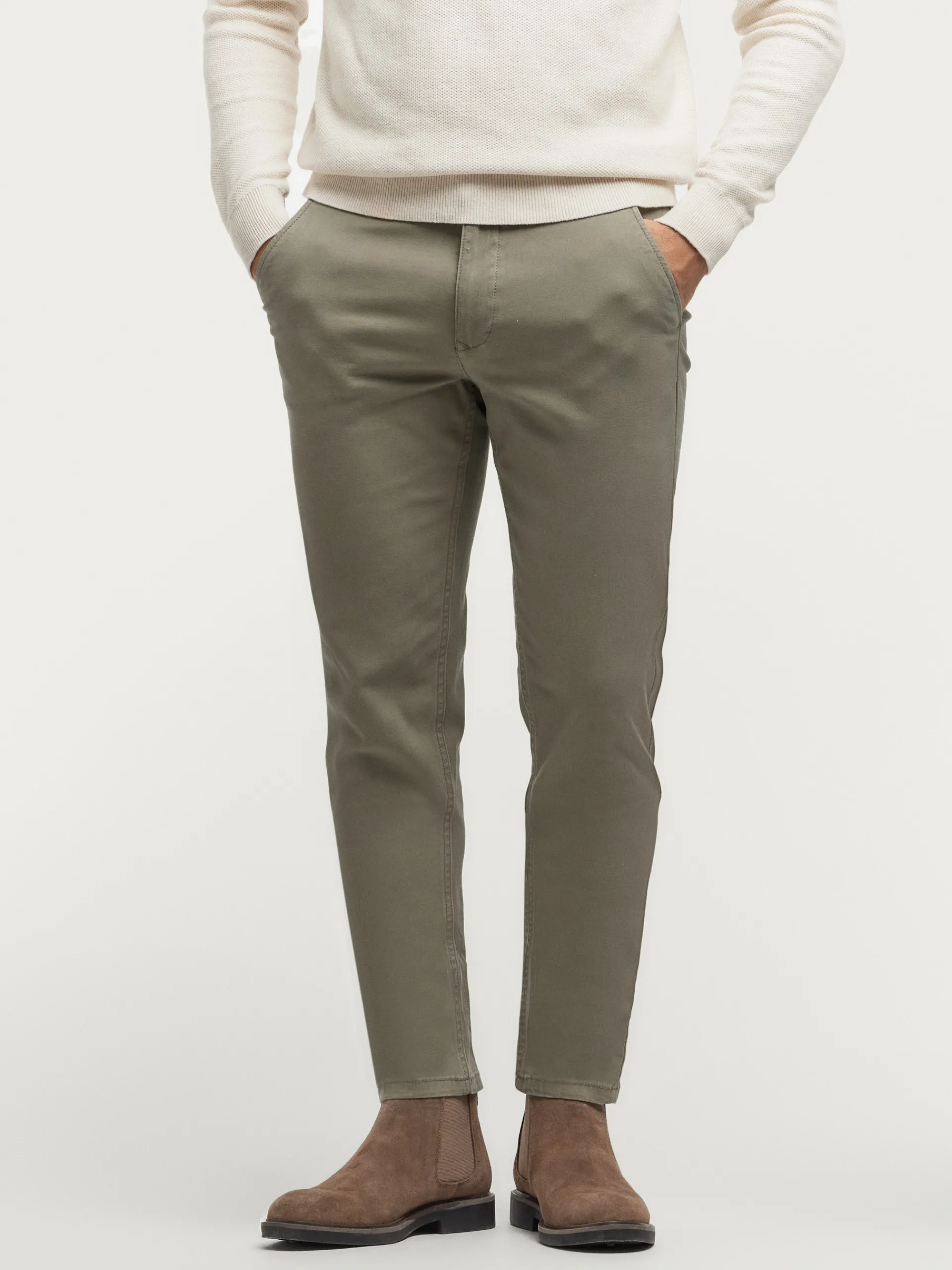 Chino-Alvaro Moreno PANTALON ELVIS Verde