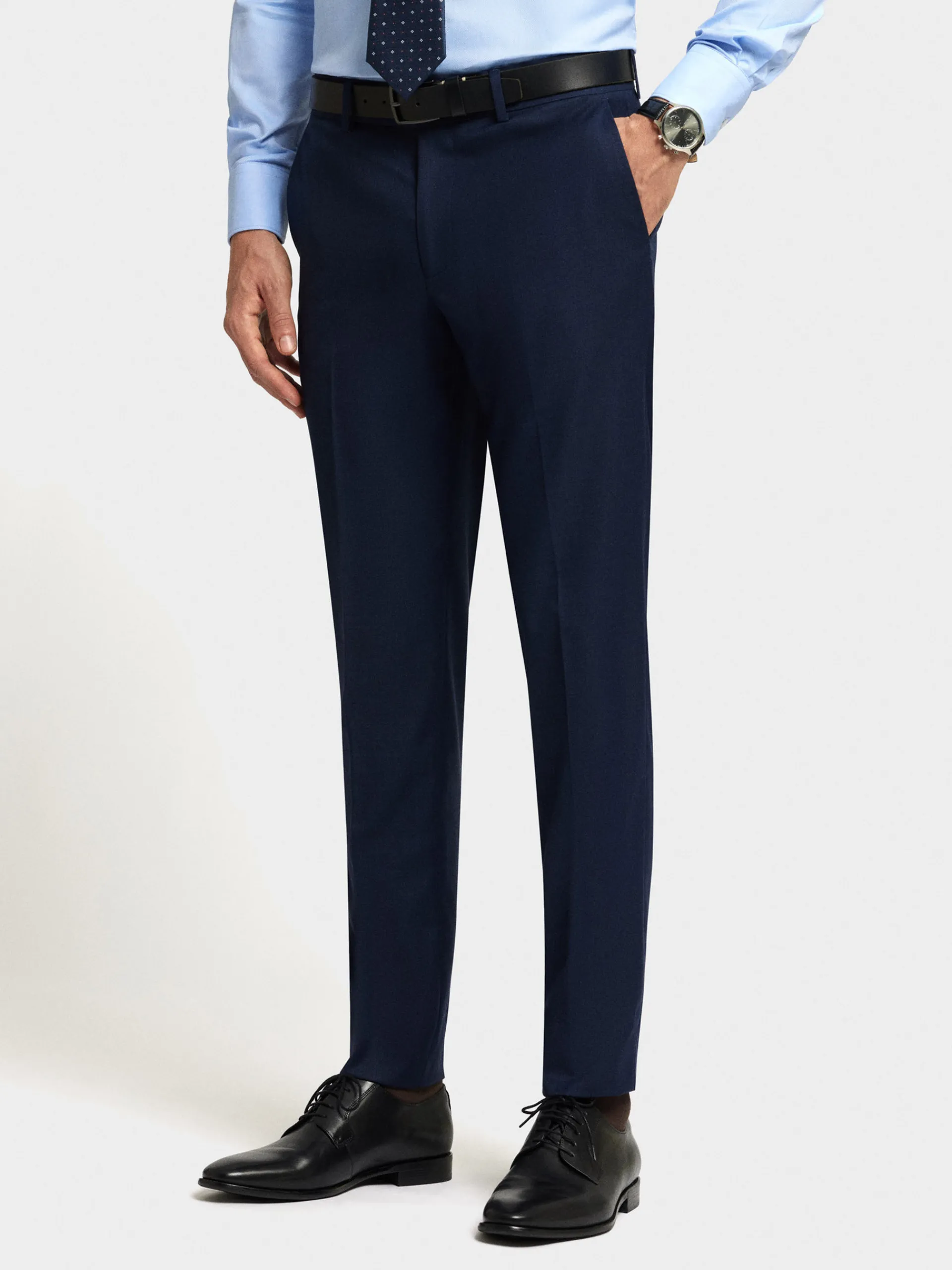 Trajes|Trajes-Alvaro Moreno PANTALON FIL A FIL Azul Marino