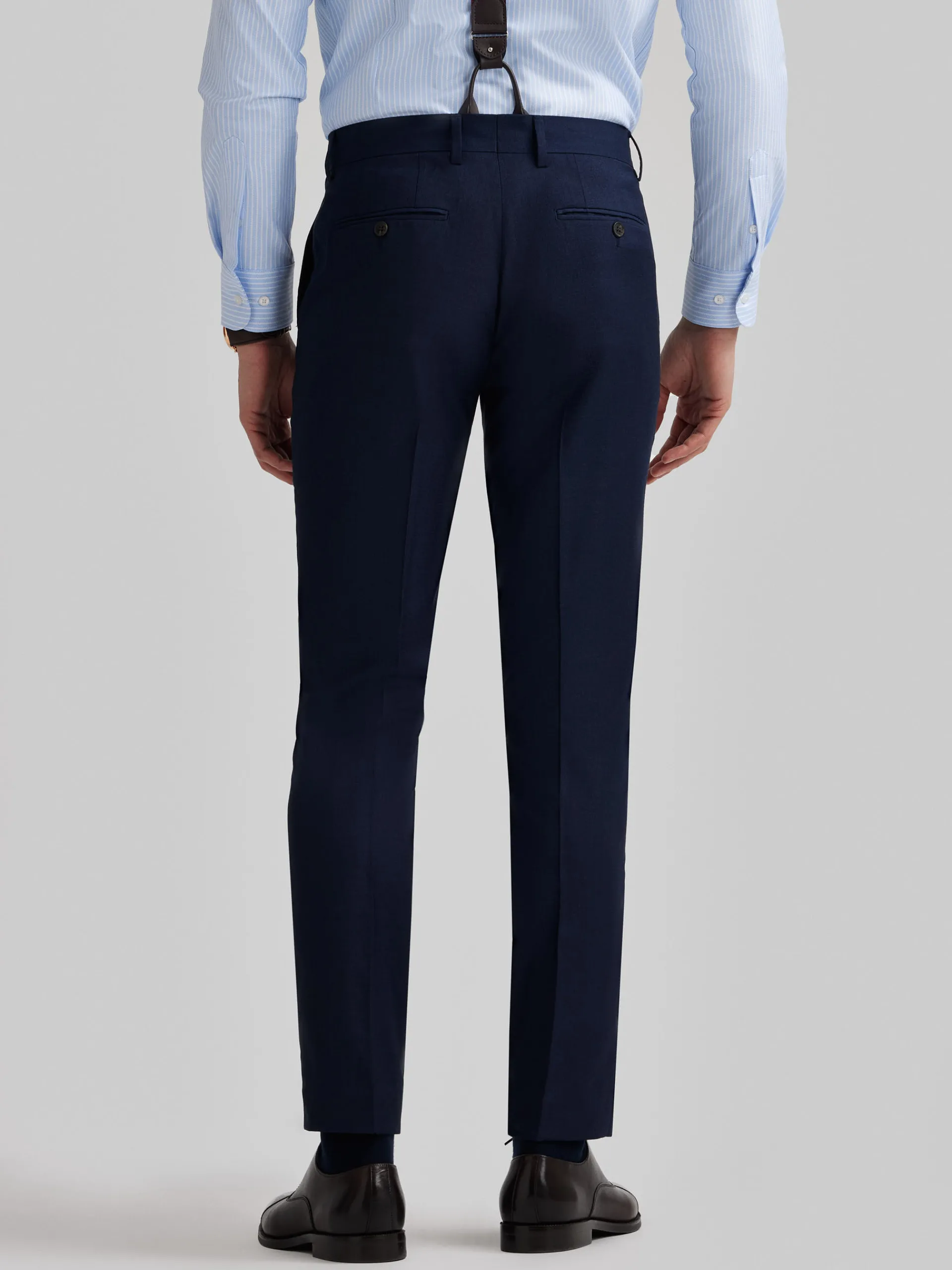 Trajes|Trajes-Alvaro Moreno PANTALON FIL A FIL Azul Marino