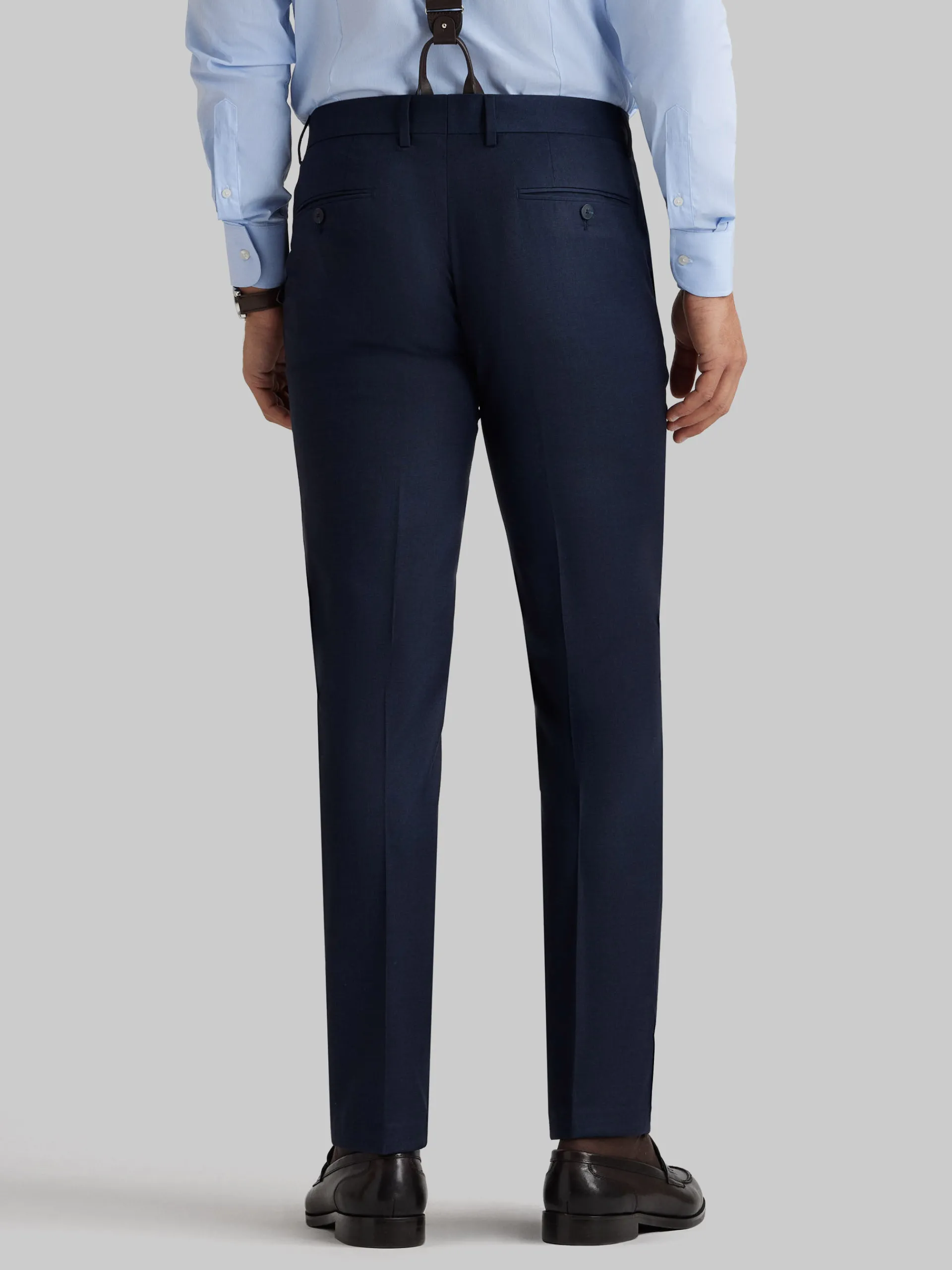 Trajes|Trajes-Alvaro Moreno PANTALON FIL A FIL Azul Marino