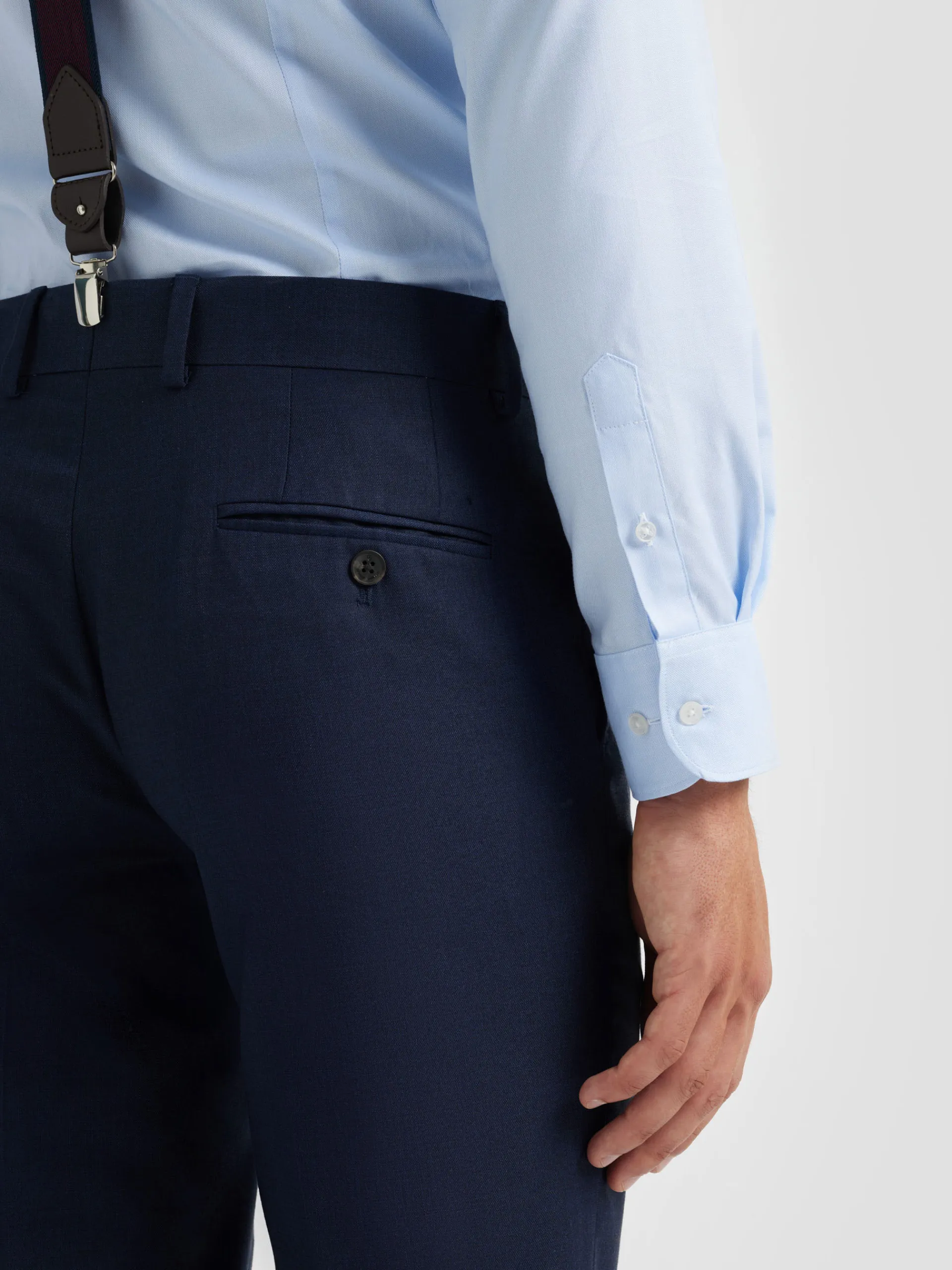 Trajes|Trajes-Alvaro Moreno PANTALON FIL A FIL Azul Marino