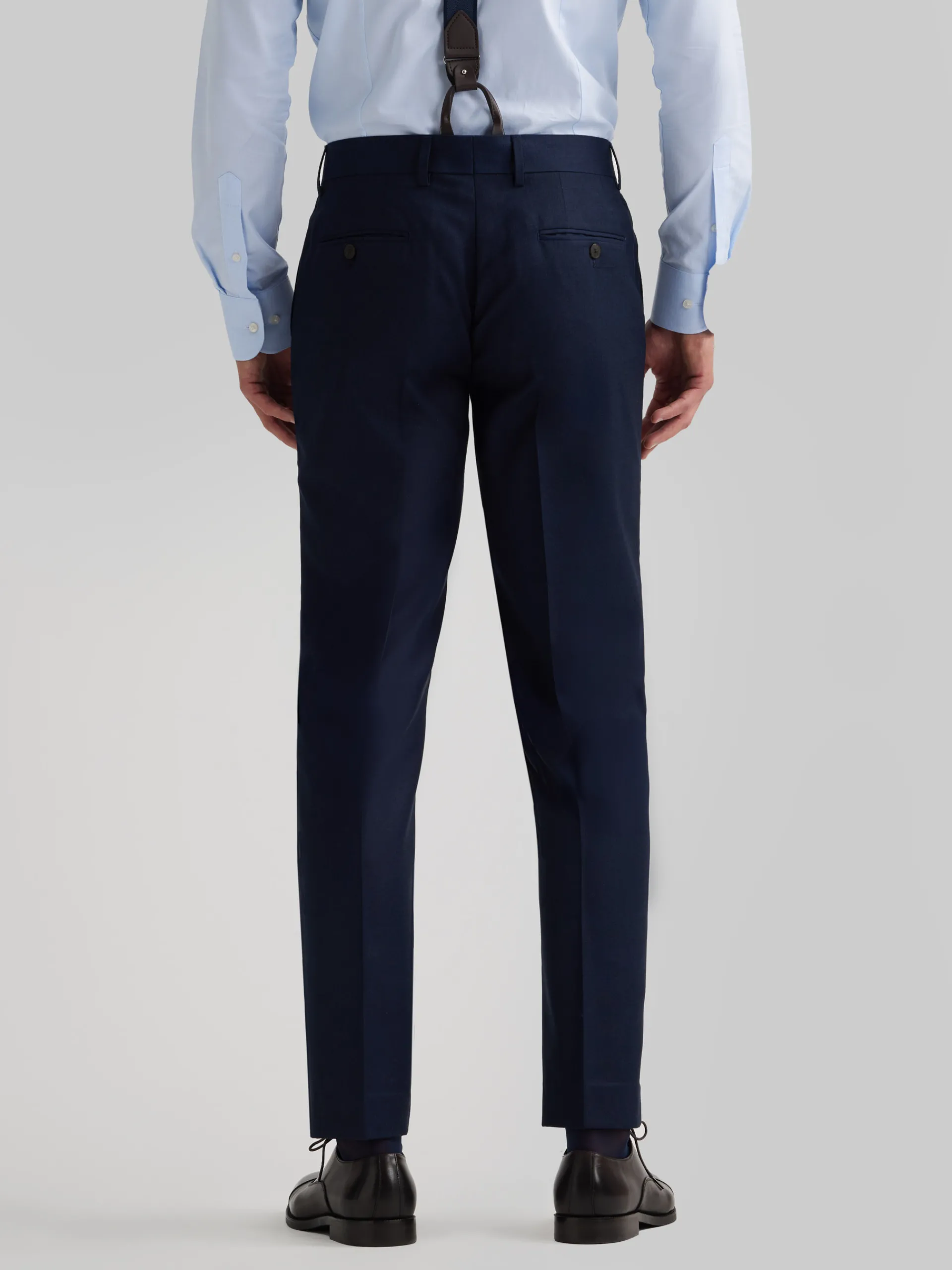 Trajes|Trajes-Alvaro Moreno PANTALON FIL A FIL CRUZADO Azul Marino