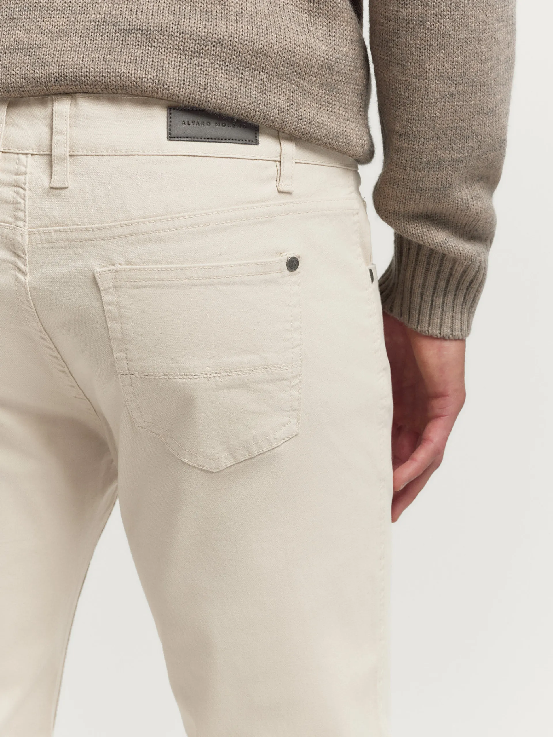 Casual-Alvaro Moreno PANTALON MICRO 5PKT Beige
