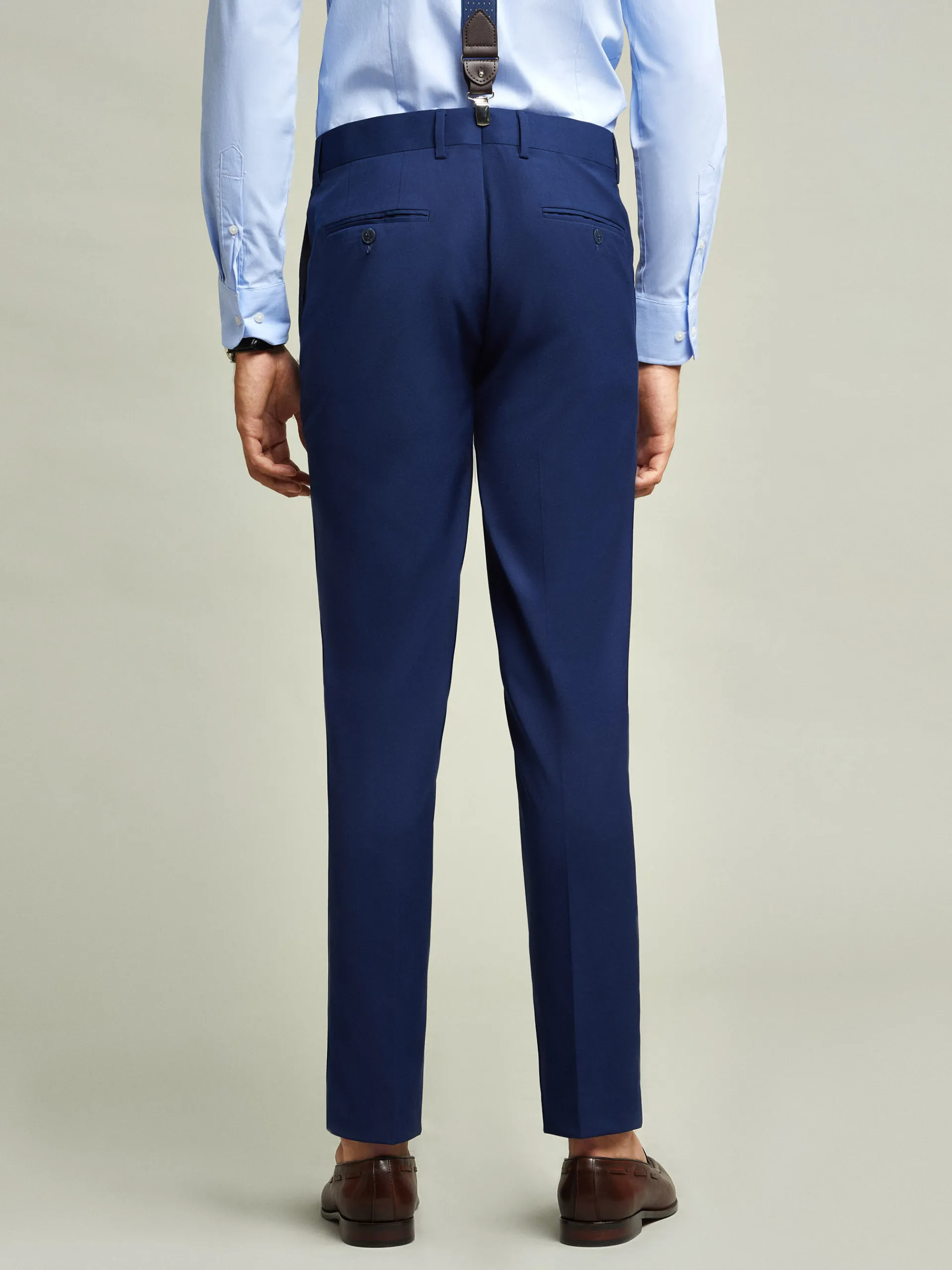 Trajes|Trajes-Alvaro Moreno PANTALON PLAIN SLIM Azul