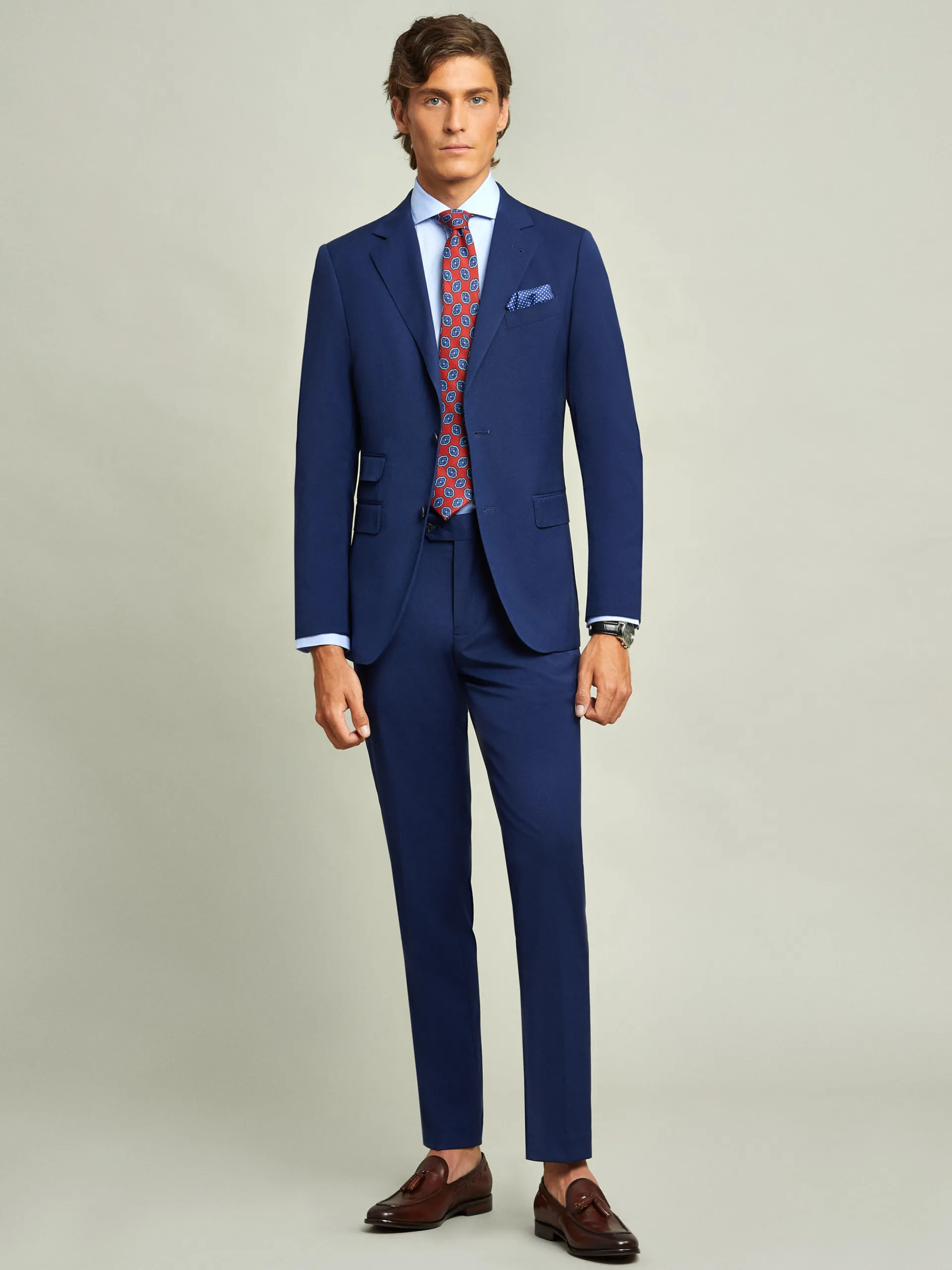 Trajes|Trajes-Alvaro Moreno PANTALON PLAIN SLIM Azul