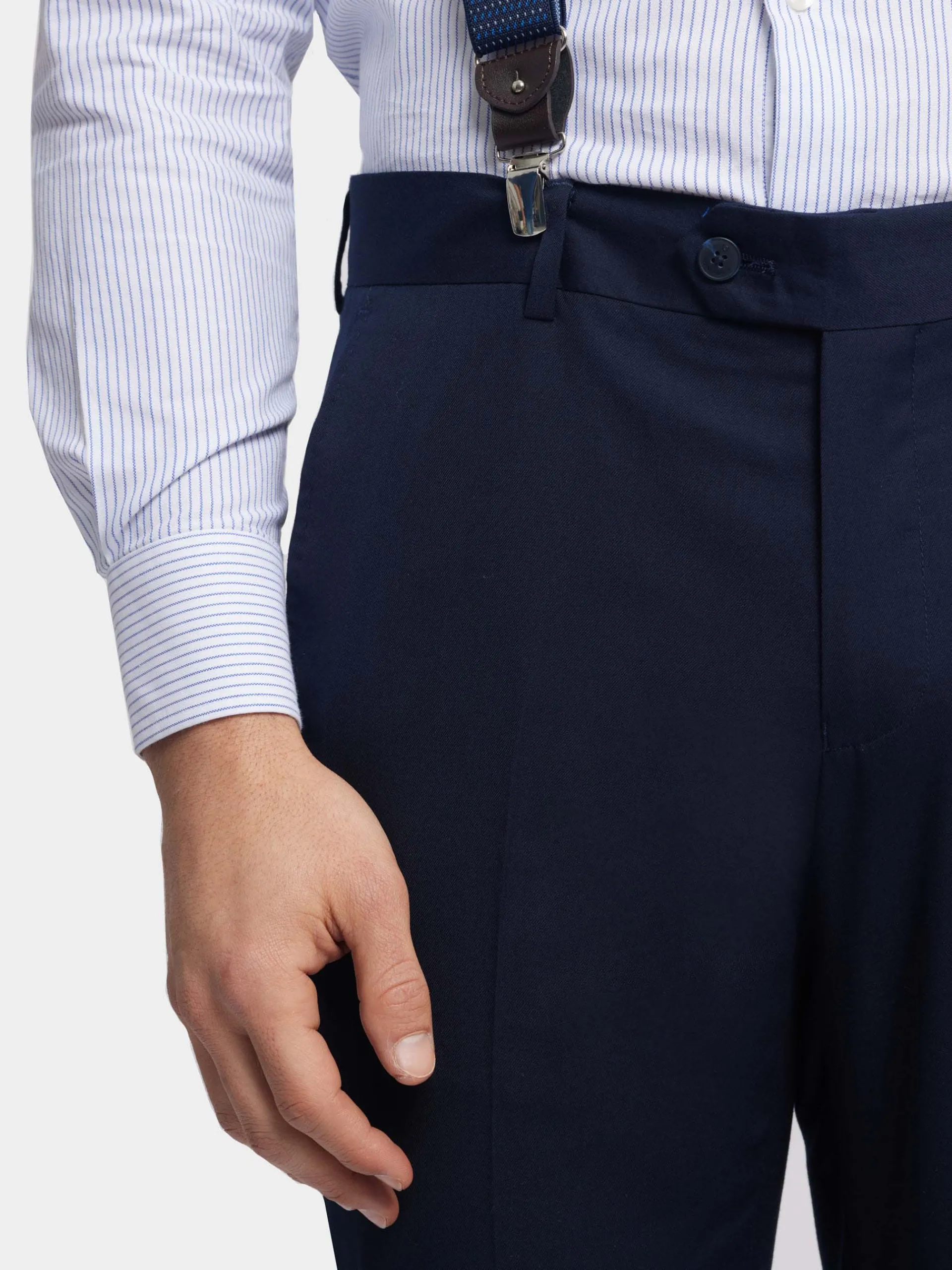 Trajes|Trajes-Alvaro Moreno PANTALON TWILL Azul Marino