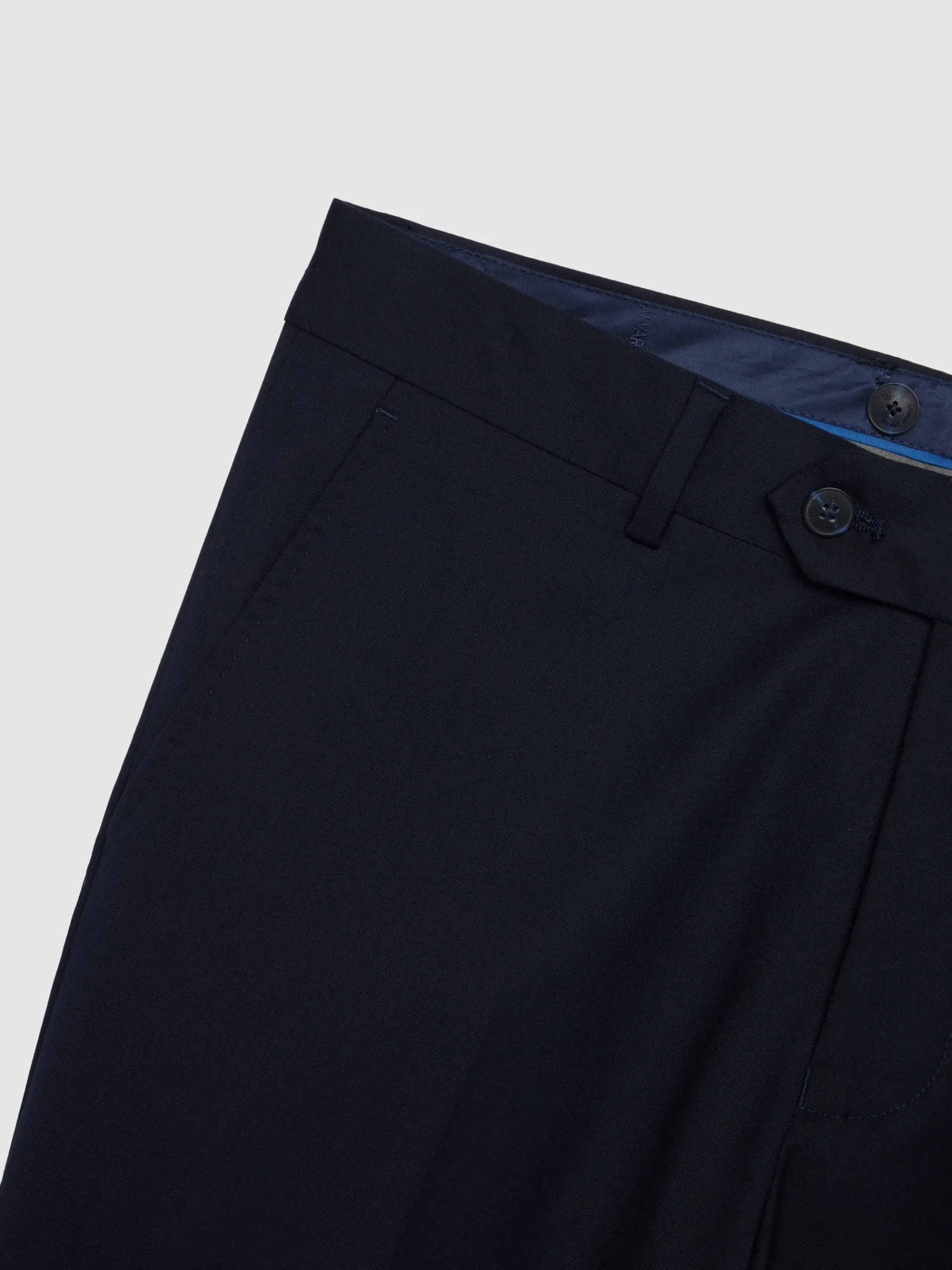 Trajes|Trajes-Alvaro Moreno PANTALON TWILL CRUZADO Azul Marino