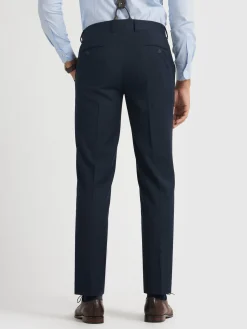 Trajes|Trajes-Alvaro Moreno PANTALON TWILL CRUZADO Azul Marino