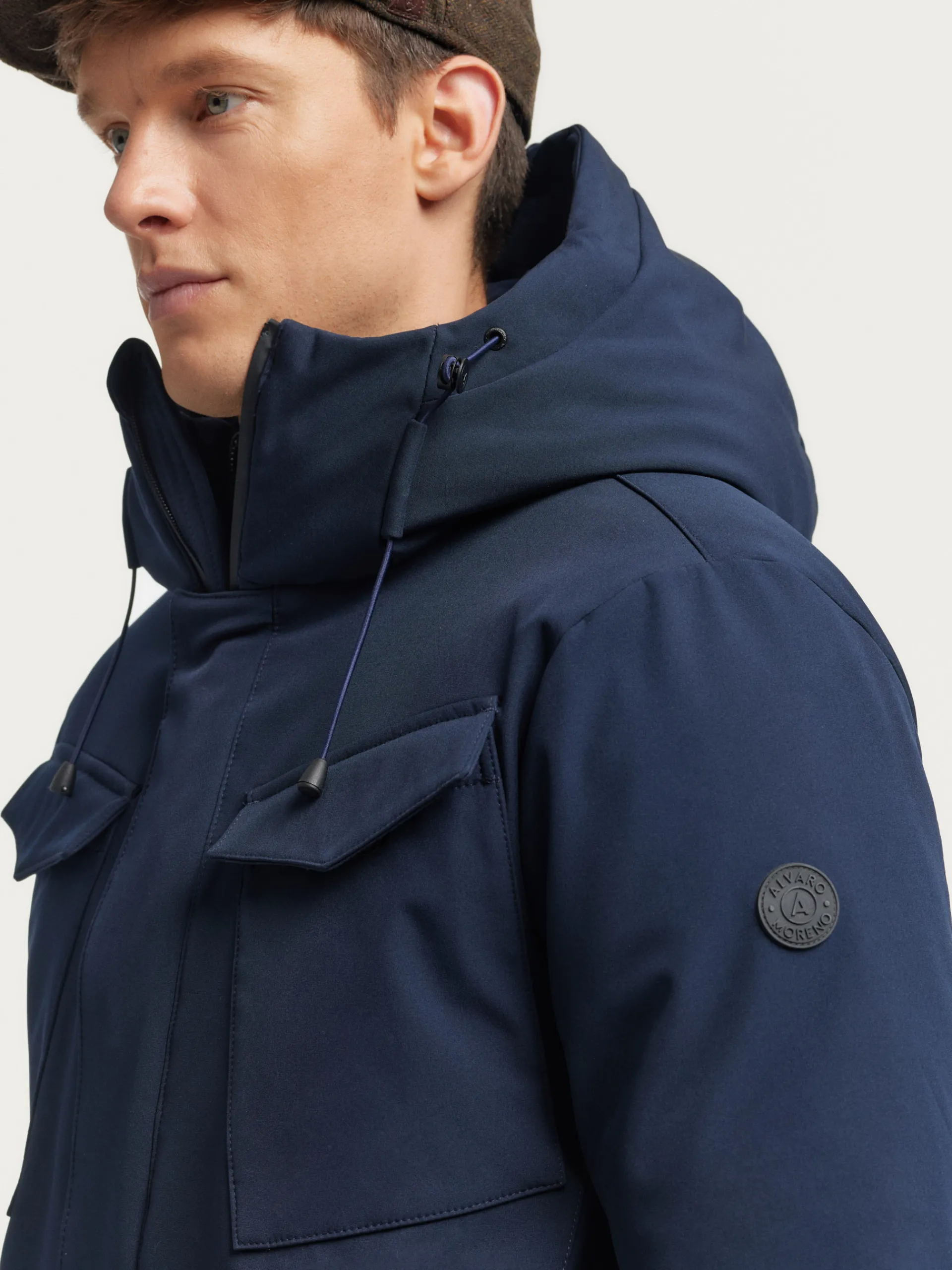 Cazadoras Y Parkas-Alvaro Moreno PARKA BORGIA Azul Marino