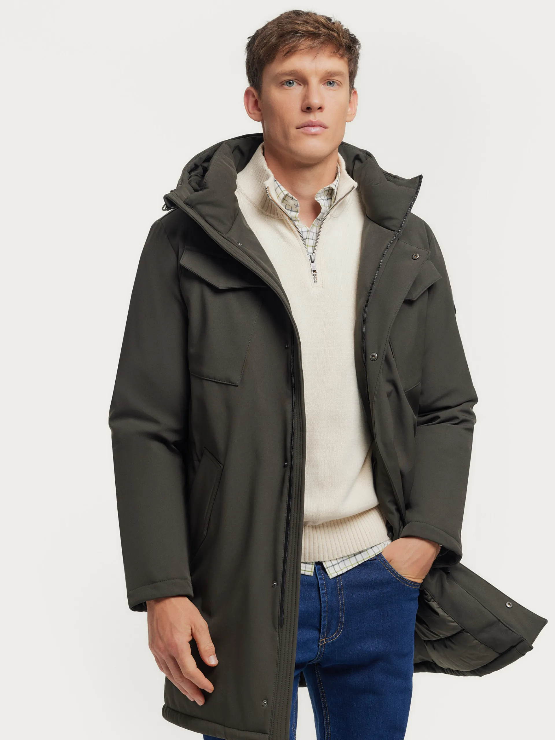 Cazadoras Y Parkas-Alvaro Moreno PARKA BORGIA Verde