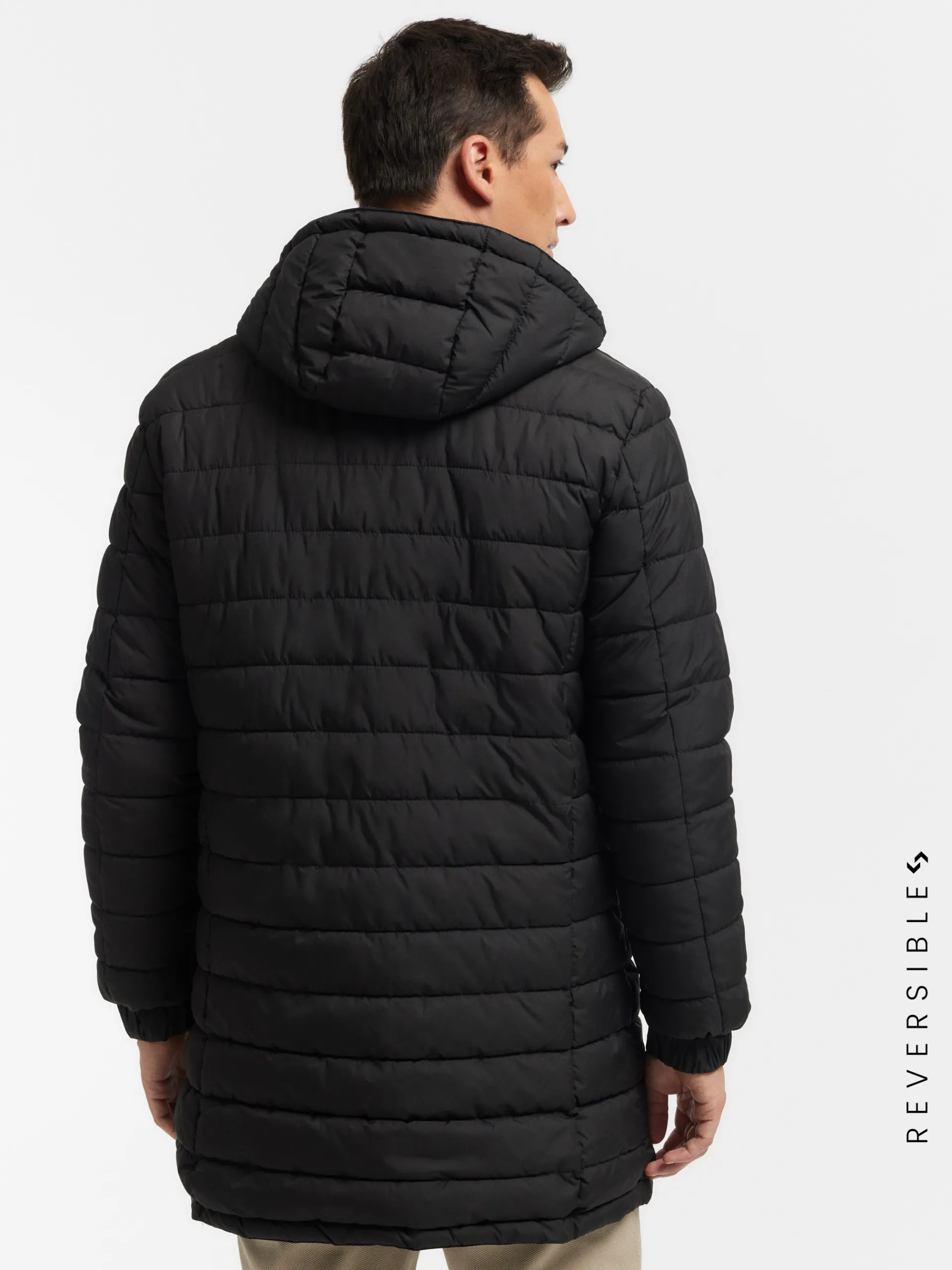 Cazadoras Y Parkas-Alvaro Moreno PARKA RATCHED REVERSIBLE | MARRÓN Azul Marino