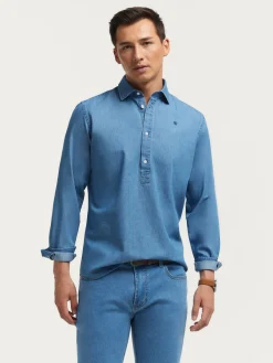 Casual|Poleras-Alvaro Moreno POLERA DENIM Azul