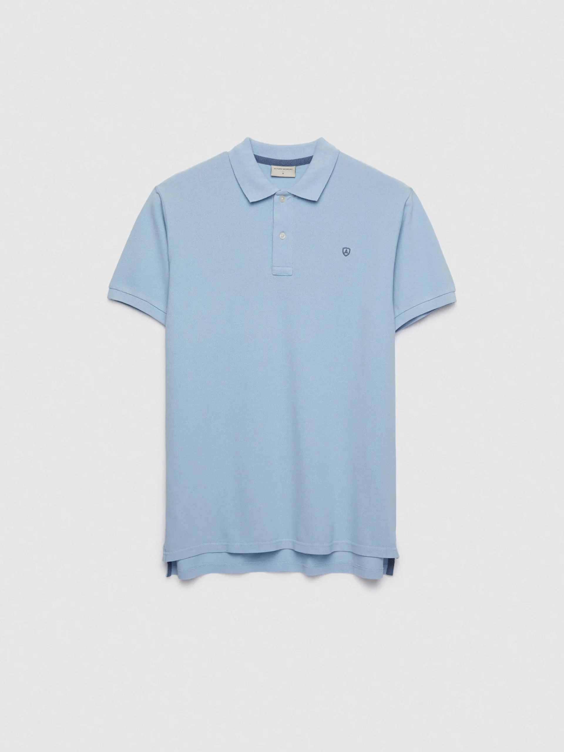 Polos Y Poleras-Alvaro Moreno POLO BASIC Celeste
