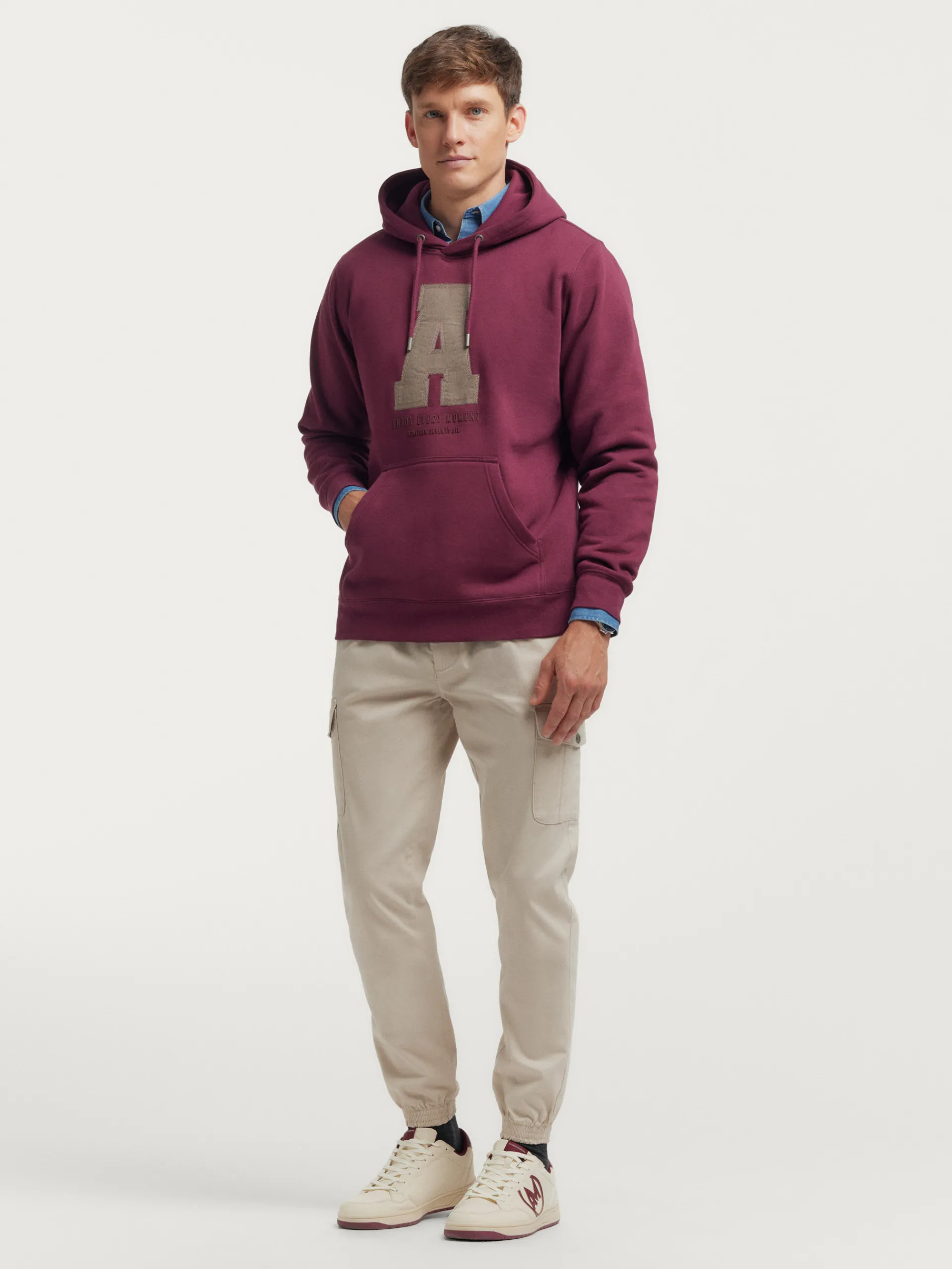 Sudaderas-Alvaro Moreno SUDADERA MOMENT Burdeos