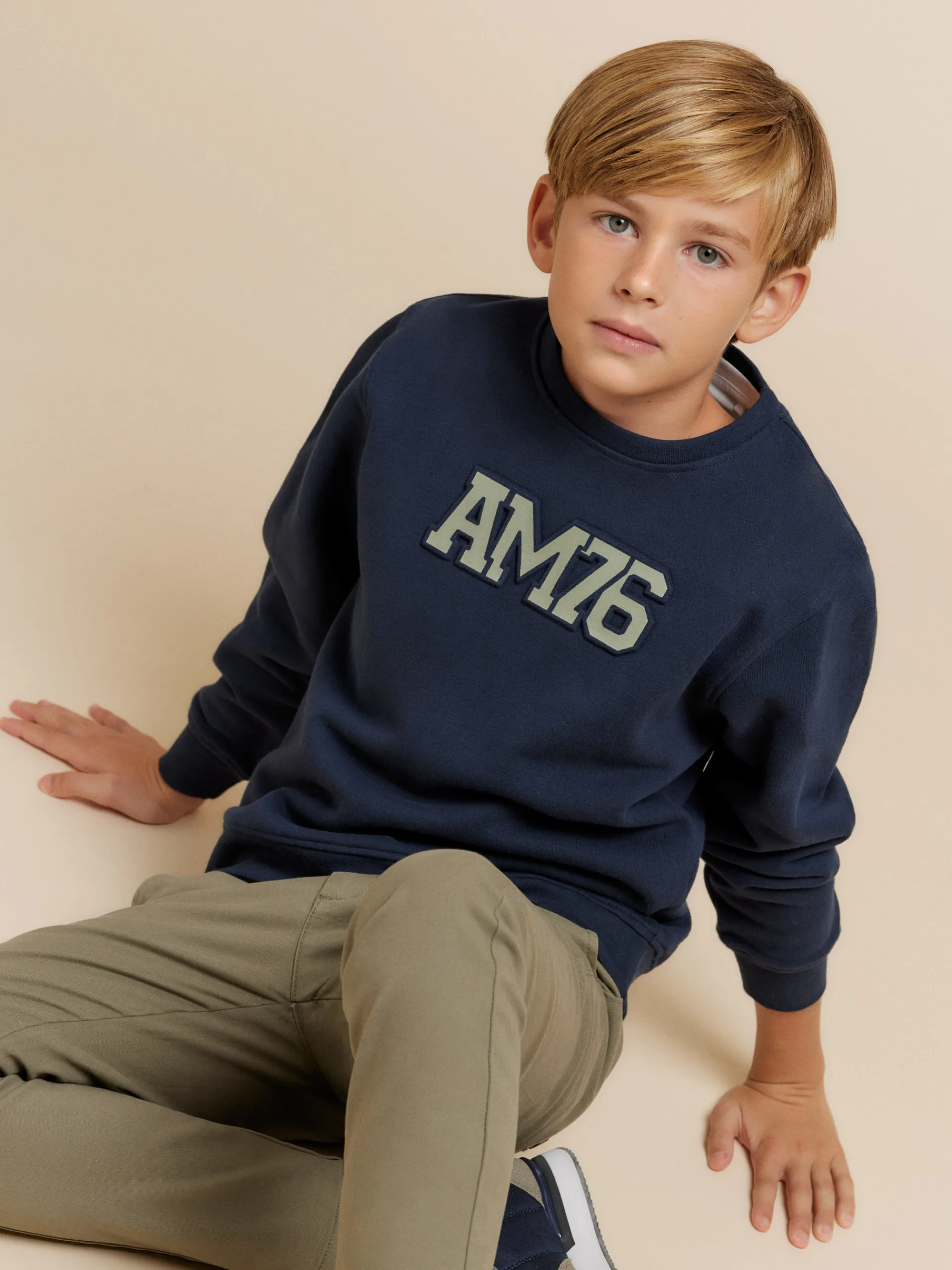 Sudaderas-Alvaro Moreno SUDADERA OFFICIAL KIDS Azul Marino